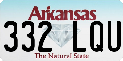 AR license plate 332LQU