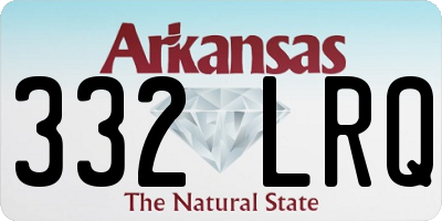 AR license plate 332LRQ