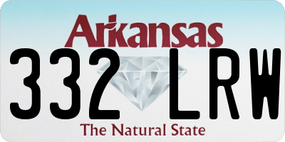 AR license plate 332LRW