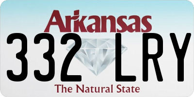 AR license plate 332LRY