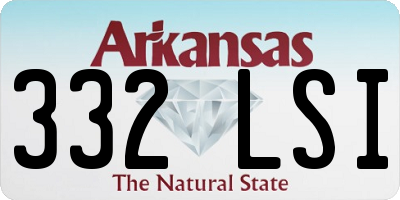 AR license plate 332LSI