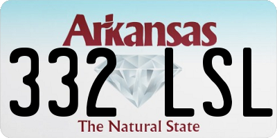 AR license plate 332LSL