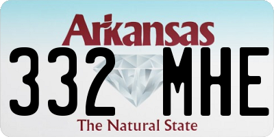 AR license plate 332MHE