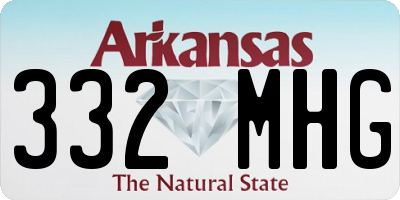 AR license plate 332MHG