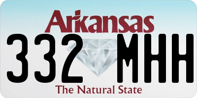 AR license plate 332MHH