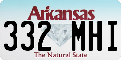 AR license plate 332MHI