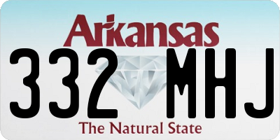 AR license plate 332MHJ