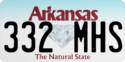AR license plate 332MHS
