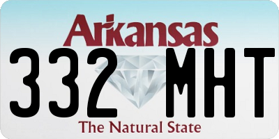 AR license plate 332MHT