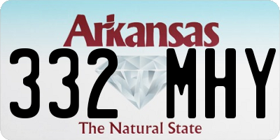 AR license plate 332MHY