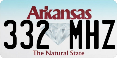 AR license plate 332MHZ
