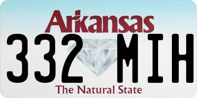 AR license plate 332MIH
