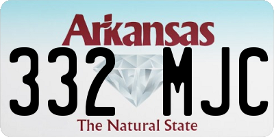 AR license plate 332MJC