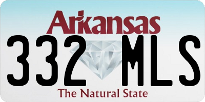 AR license plate 332MLS