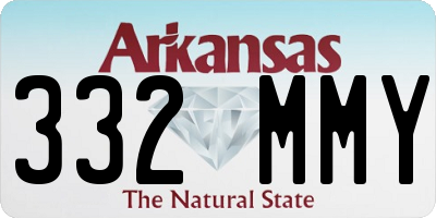 AR license plate 332MMY