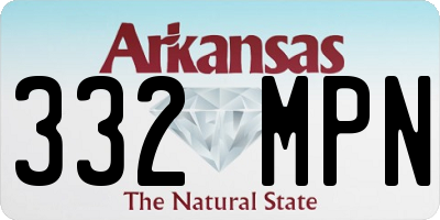 AR license plate 332MPN