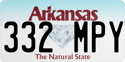 AR license plate 332MPY