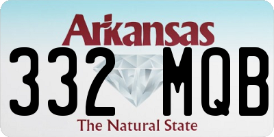 AR license plate 332MQB