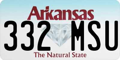 AR license plate 332MSU