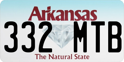 AR license plate 332MTB