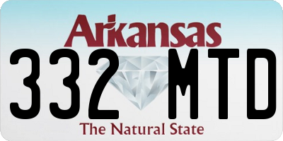 AR license plate 332MTD