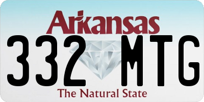 AR license plate 332MTG