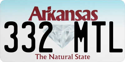 AR license plate 332MTL