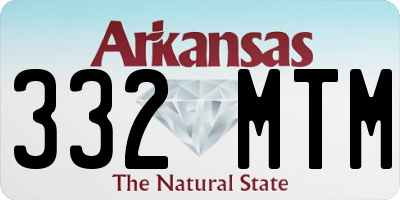 AR license plate 332MTM