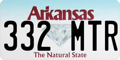 AR license plate 332MTR