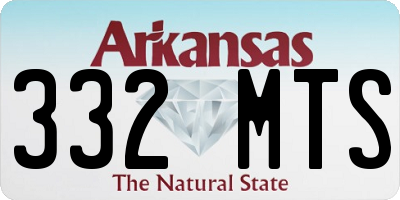 AR license plate 332MTS