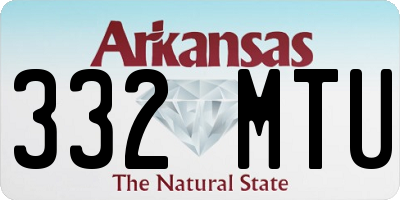 AR license plate 332MTU