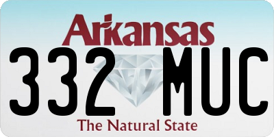 AR license plate 332MUC