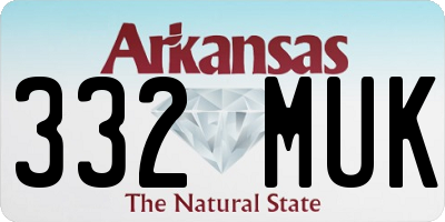 AR license plate 332MUK