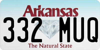AR license plate 332MUQ