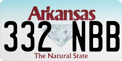 AR license plate 332NBB