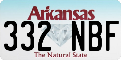 AR license plate 332NBF