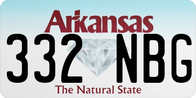 AR license plate 332NBG