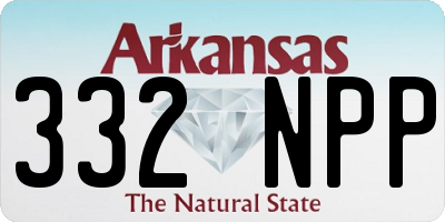 AR license plate 332NPP