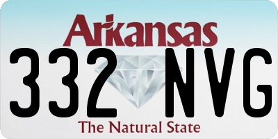 AR license plate 332NVG