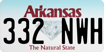 AR license plate 332NWH