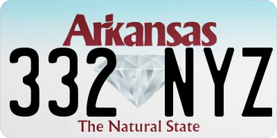 AR license plate 332NYZ