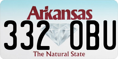 AR license plate 332OBU