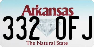 AR license plate 332OFJ