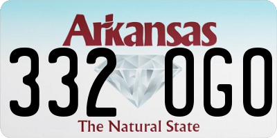 AR license plate 332OGO