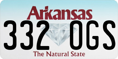 AR license plate 332OGS