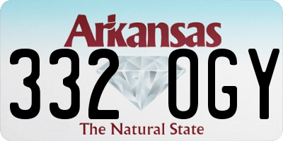 AR license plate 332OGY