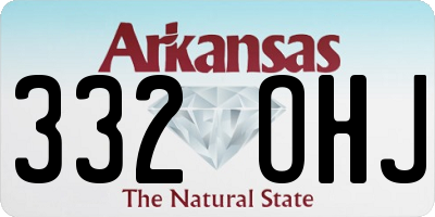 AR license plate 332OHJ