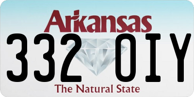 AR license plate 332OIY