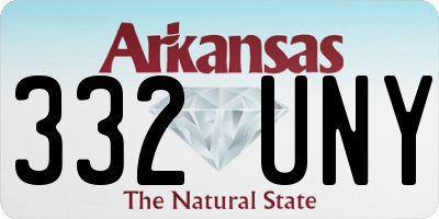 AR license plate 332UNY