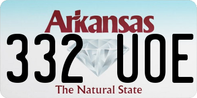 AR license plate 332UOE